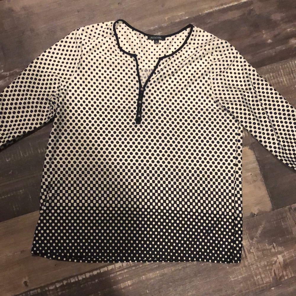 Notations blouse size XL